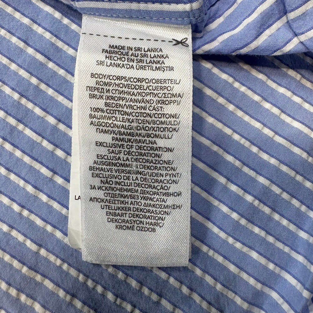 Polo Ralph Lauren Button Down Shirt Mens 3XB Blue White Striped Untucked Fit - Picture 7 of 10